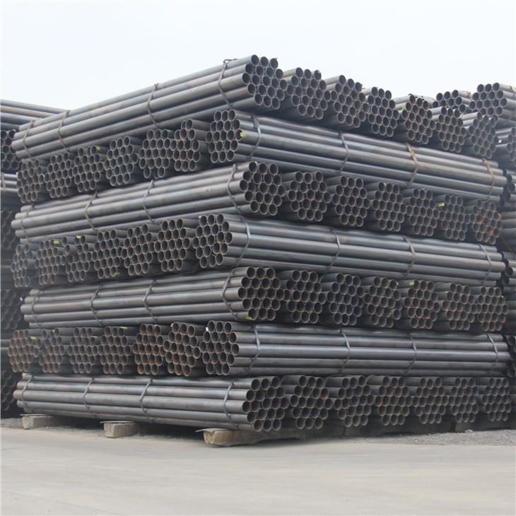 Mild Carbon Steel Straight ERW Welded Black Steel Round Pipe
